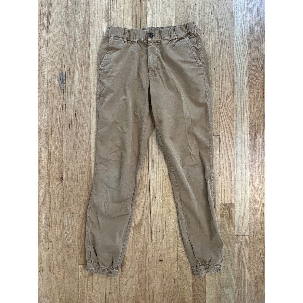 Bearbottom Clothing Womens M Tall Tan Khaki Cotton Jogger Pants Chino Style